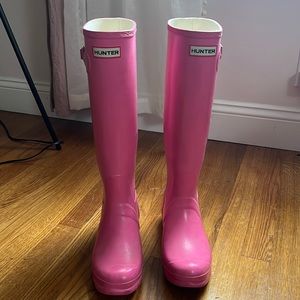 Original Hunter Rain Boots Pink
